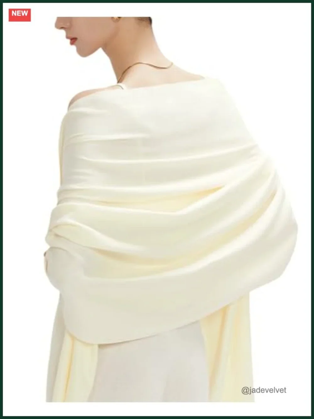 Cashmere Feel Oversized Wrap Shawl Scarf Lightweight Soft Cotton Blend Wedding